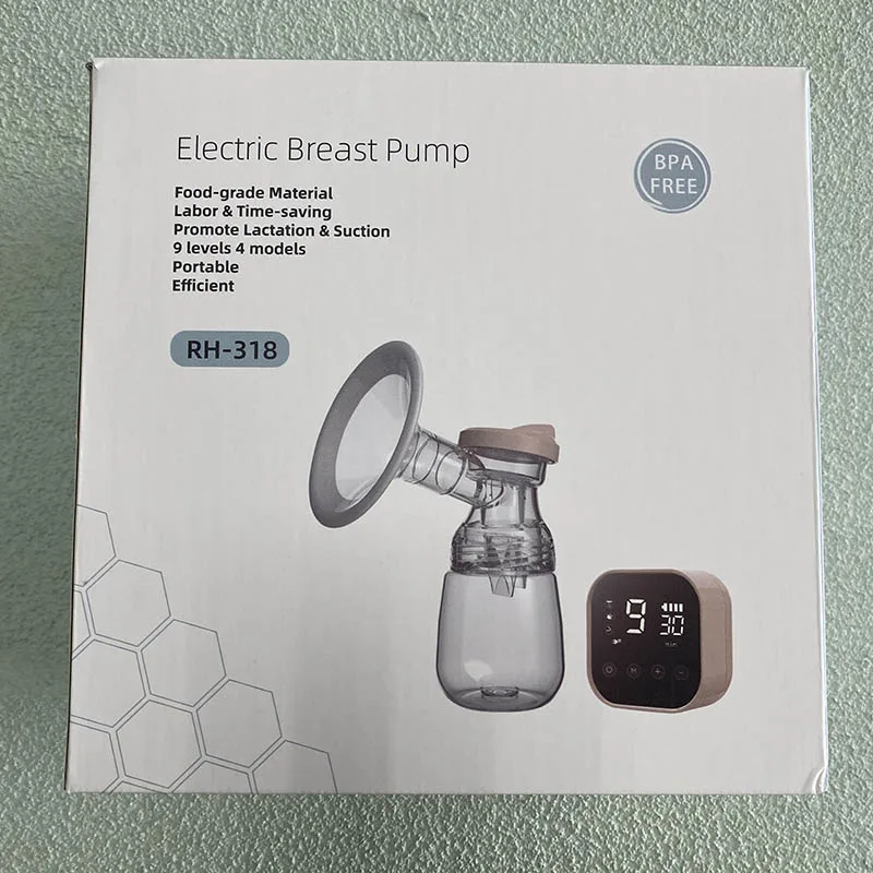 Wide range shield wireless type c cable low noise BPA free lithium battery electronic breast pump