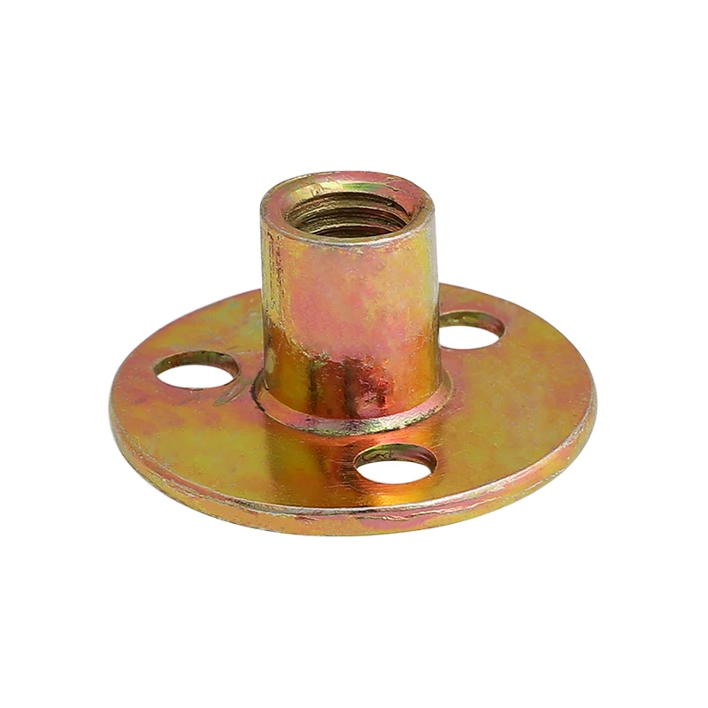 OEM customized and standard Iron plate nut metric M6 M8 M10 inch 1/4  5/16  3/8 furniture hardware accessories three-hole nut