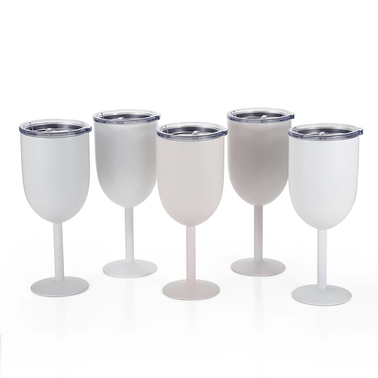 Factory Design Stainless Steel Champagne Wine Goblets Glasses For Party