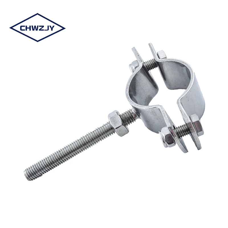 Attractive Price New Adjusting clamp with screw rod  stainless steel pole banding