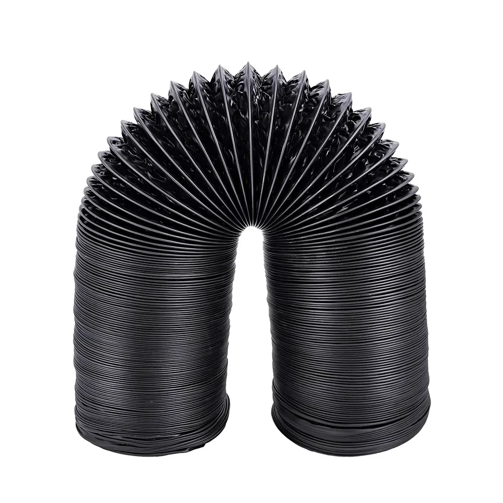 2024 US Stock Black Ducting 12 Inch Combi PVC Ventilation Air Hose Ducting For Ventilation