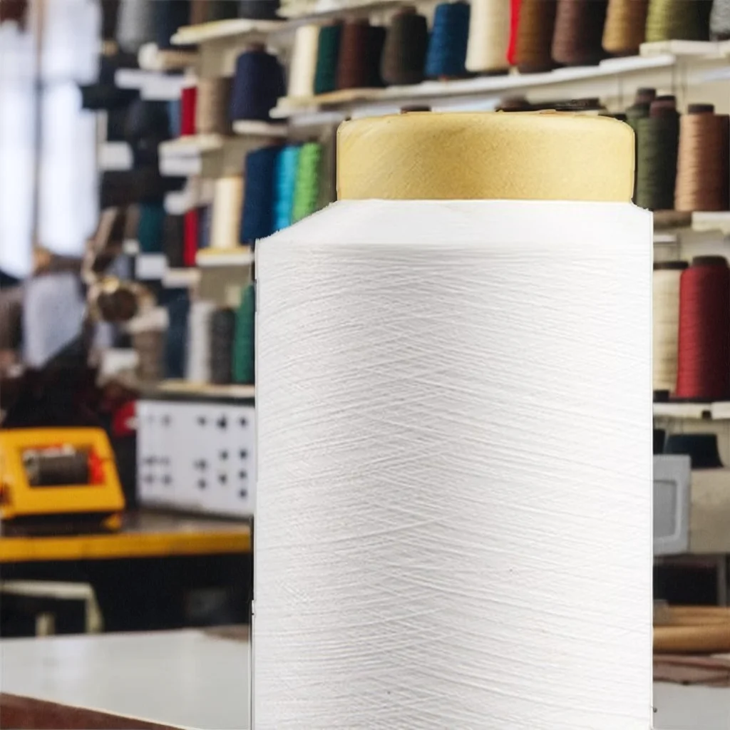 High Elastic Nylon DTY SCY Single Covered Spandex Core Polyester ACY Yarn Knitting Weaving Certified Raw Dyed Pattern