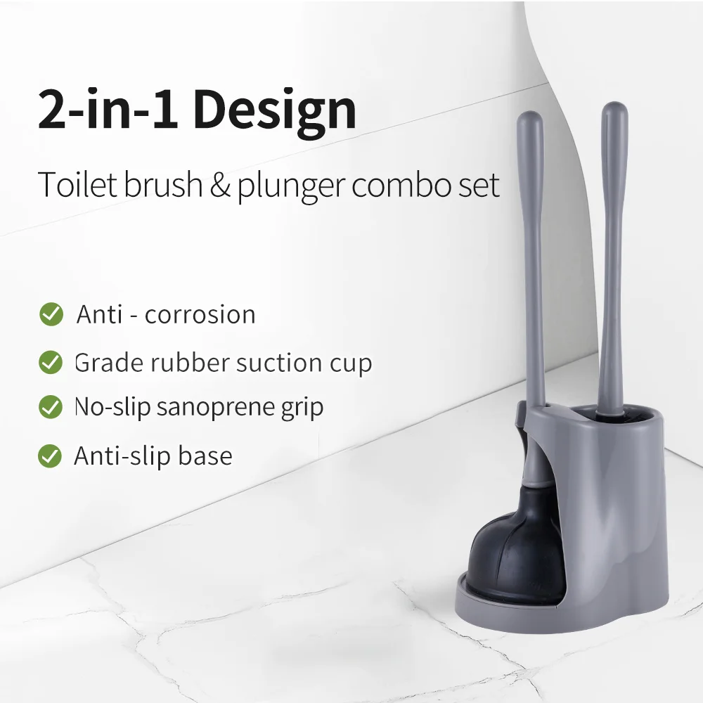 Оптовая продажа Плунжер и щетка для унитаза уборки ванной комнаты