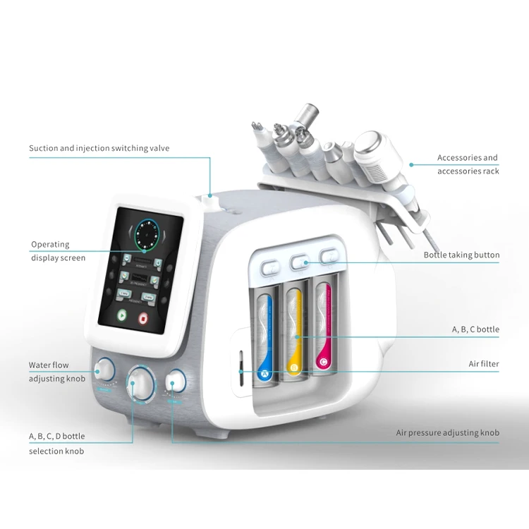 2025 Top Selling oxygen making machine portable oxygene machine hydro diamond microdermabrasion facial equipment Discount