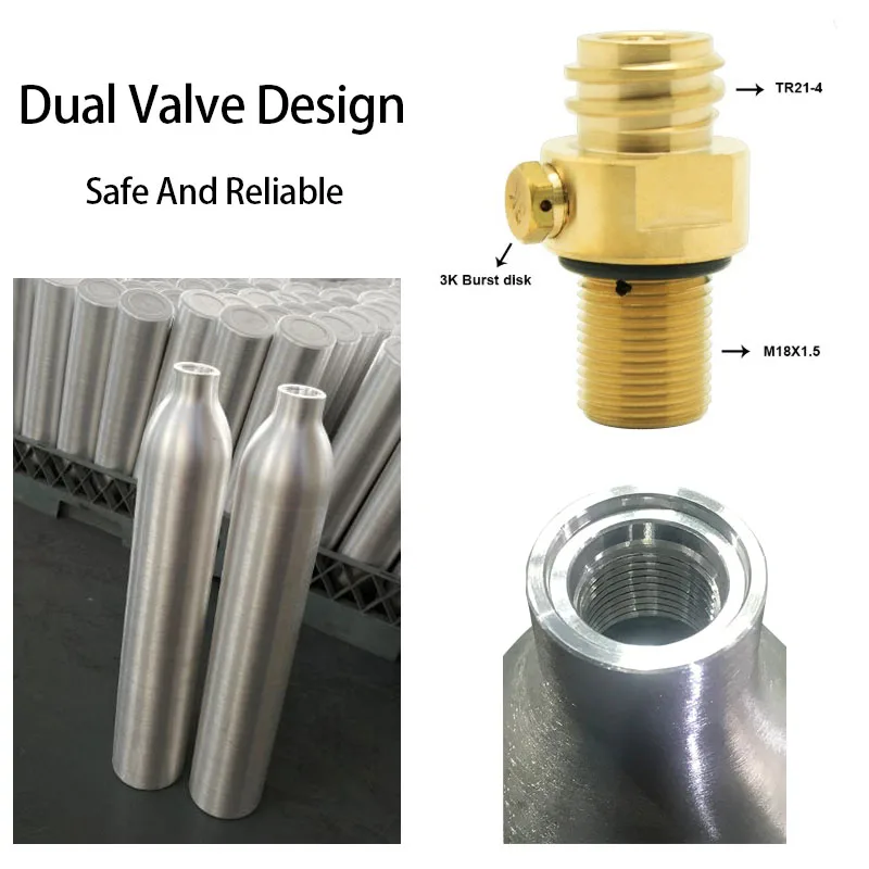 Greatwhip 0.6L Soda Maker Used Empty Gas Cylinders For Sale Aluminium Co2 Cylinders Gas Cylinder Tank