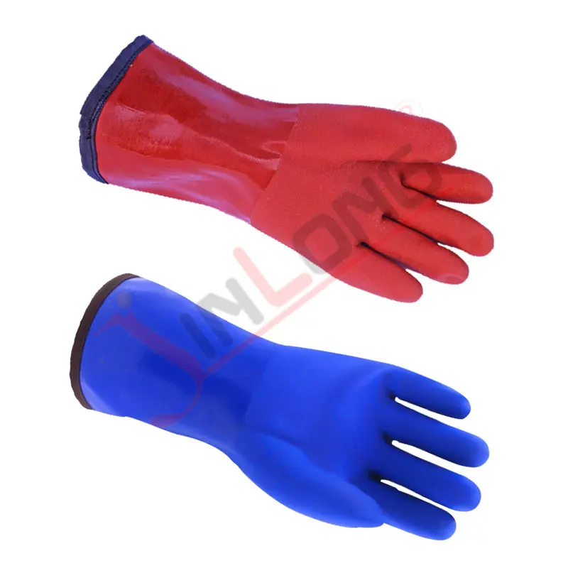 Wholesale Oil resistance flexible comfortable touch industrial gloves with warm suede inside