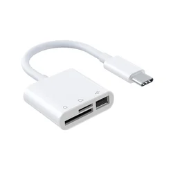 Wholesale USB-C 3 in 1 Type C Male to USB 2.0/SD/TF Card Reader Adapter for macbook docking station