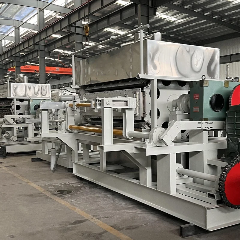 Professional pulp thermoforming equipment coffee tray milk tea beverage fixed coaster biodegradable paper egg tray machine