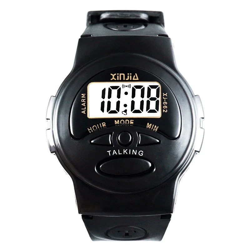 Talking Watch for Blind spanish Men Elderly Visially Impaired Italian Arabic Russian digital talking watch french for blind