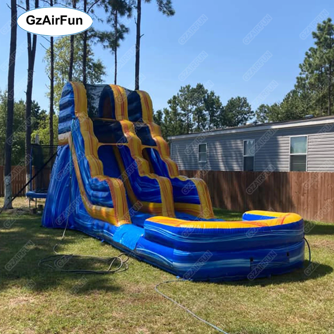 Family backyard adult inflatable water slide kids inflatable slide for sale