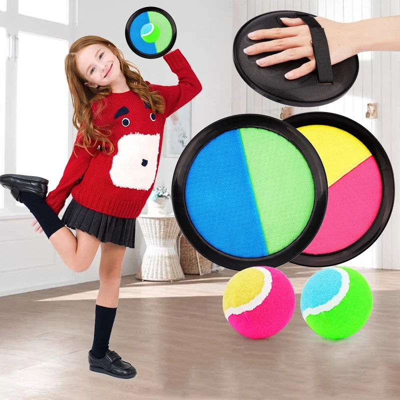 Toss and Catch Ball Set, Kids Outdoor Games Beach Backyard Sports Toys, Paddle Ball Games For Children Boys and Girls