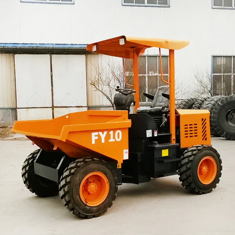 
4 drive 4 wheel diesel mini site dumper,4x4 dump truck project loading truck,Forward tilting dumper FD10 