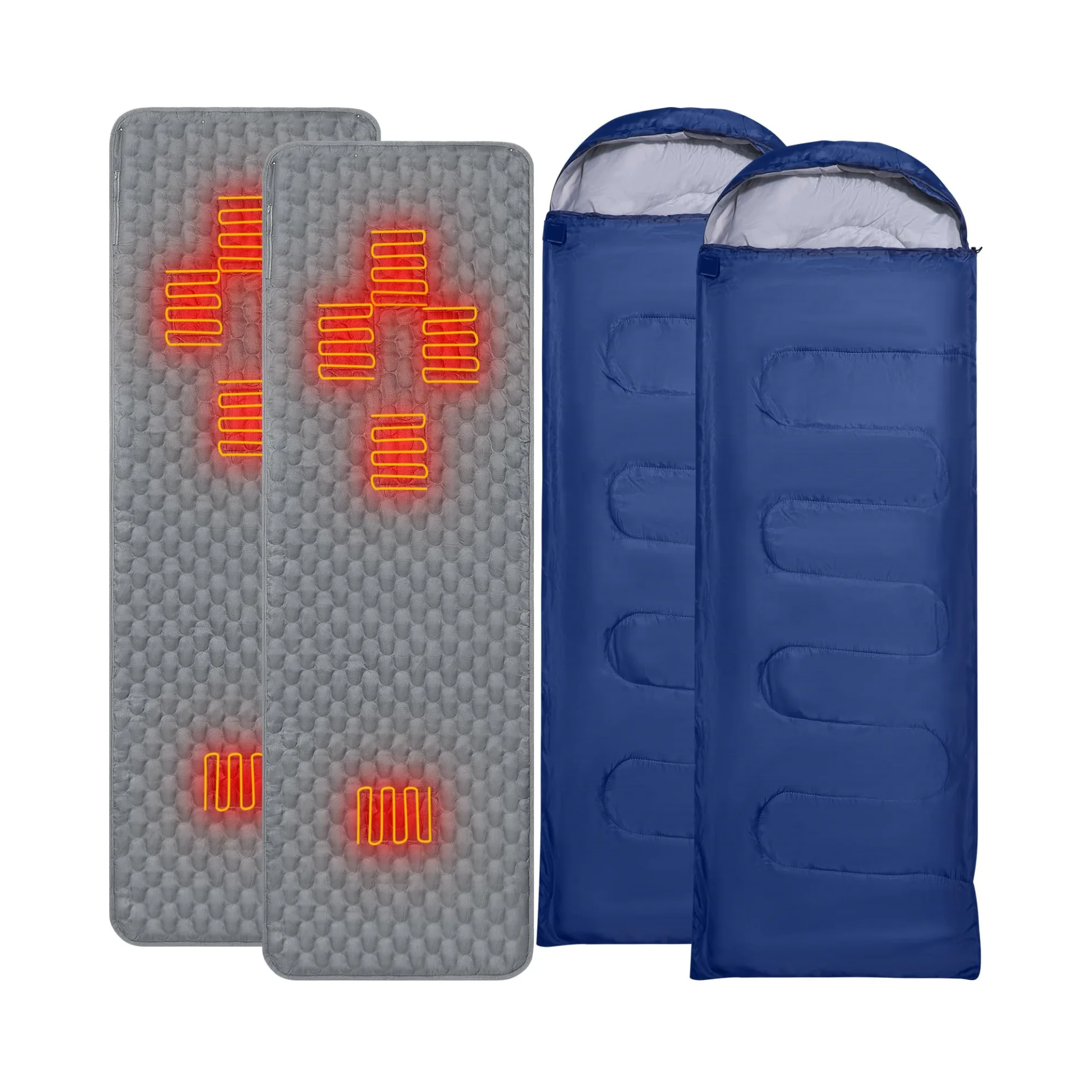 Mydays Outdoor Warm Portable USB 5V Sleeping Bag With Heated Liner For Winter Outdoor Camping