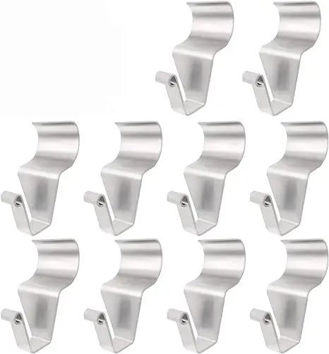Vinyl Siding Hooks Heavy Duty Stainless Steel Vinyl Siding Hangers No Hole Siding Clips for Hanging Lights Decorations Outdoor