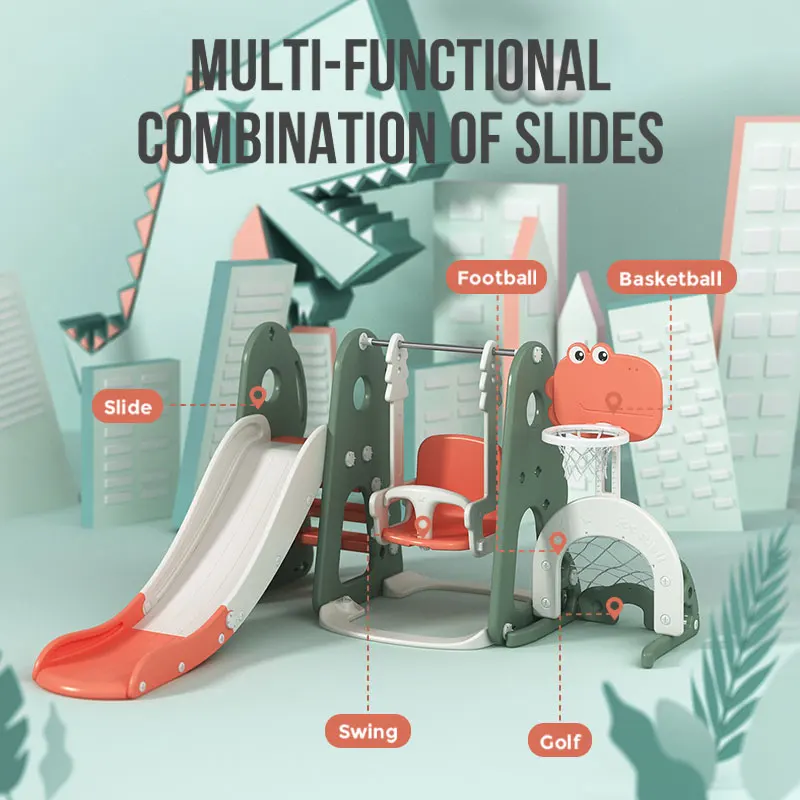 Детская мебель для ухода за ребенком, домашняя пластиковая детская горка и качели, набор для детской игровой площадки