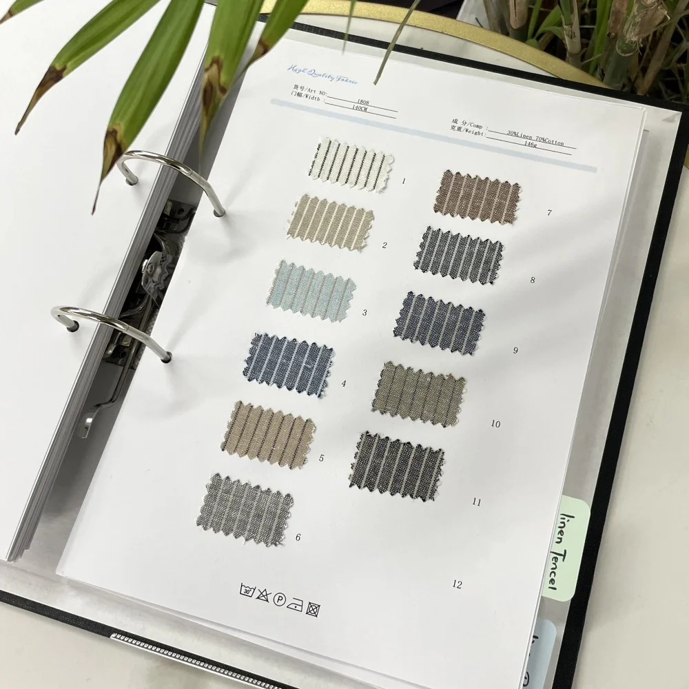 Simple Opulence 100% Linen Needlework Fabric for Clothing Home Decor Durable Plain Solid Color Fabric Craft by The Yard Ramie