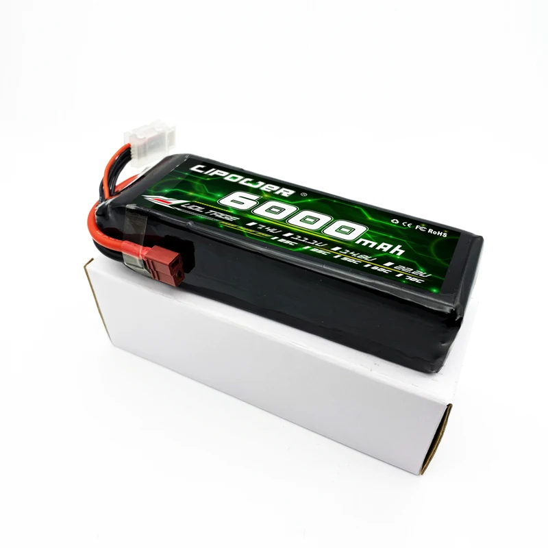 XT60/XT90/EC3/EC5 Plug Connector RC Lipo Battery 6000mah 3S 4S 6S 11.1v 22.2v for Aircraft Quadcopter Drone Battery