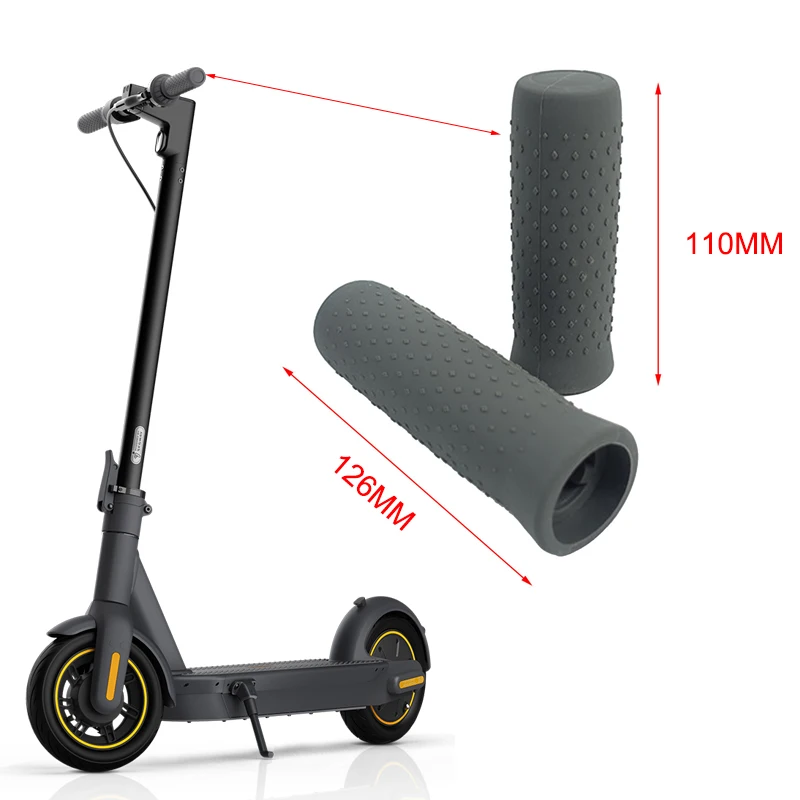 Handlebar Grips Scooter  for Sharing Max G30  Electric Scooter Replacement Parts  Silicone Handle Bar gray black