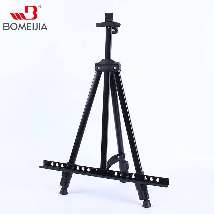 BOMEIJIA New Products Hot Sale Telescopic Folding 6Colors Metal Art Display Painting Easel Stand with Bag