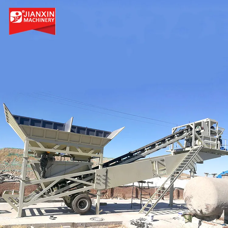 2021 Mobile Concrete batching plant factory direct selling