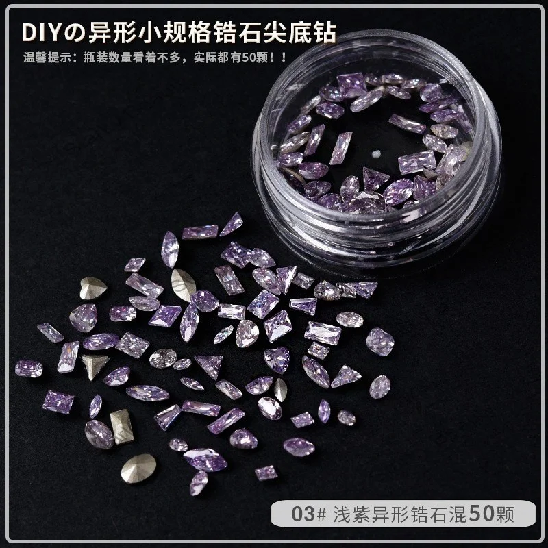 Custom Wholesale Crystal Flat Back Nail Rhinestone fancy stone wholesale nail Jewelry Diamond for 3d nail art