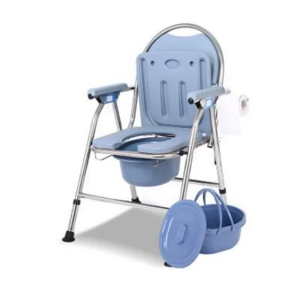 Hot products portable foldable patient transfer shower commode price bath toilet chair disabled