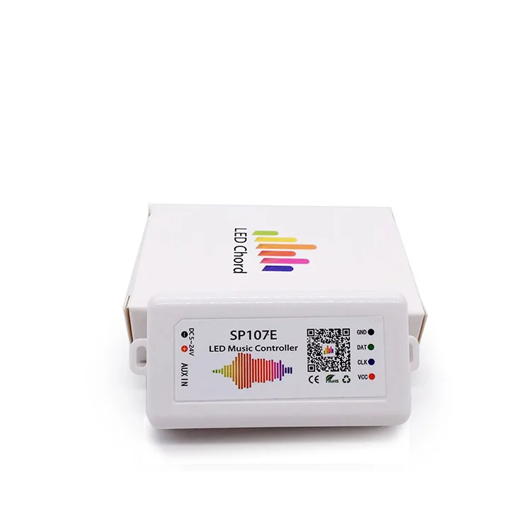 Glite In Stock Music Controller SP107E Bluetooth LED Music Controller APP Remote Control RGBIC ws2812b ws2813 Pixel Strip Light
