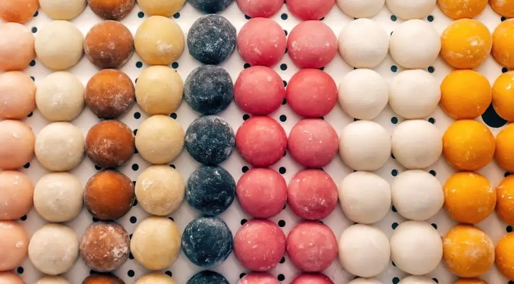 Automatic small encrusting and forming mochi ice cream making machine japanese daifuku mochi making machine for sale