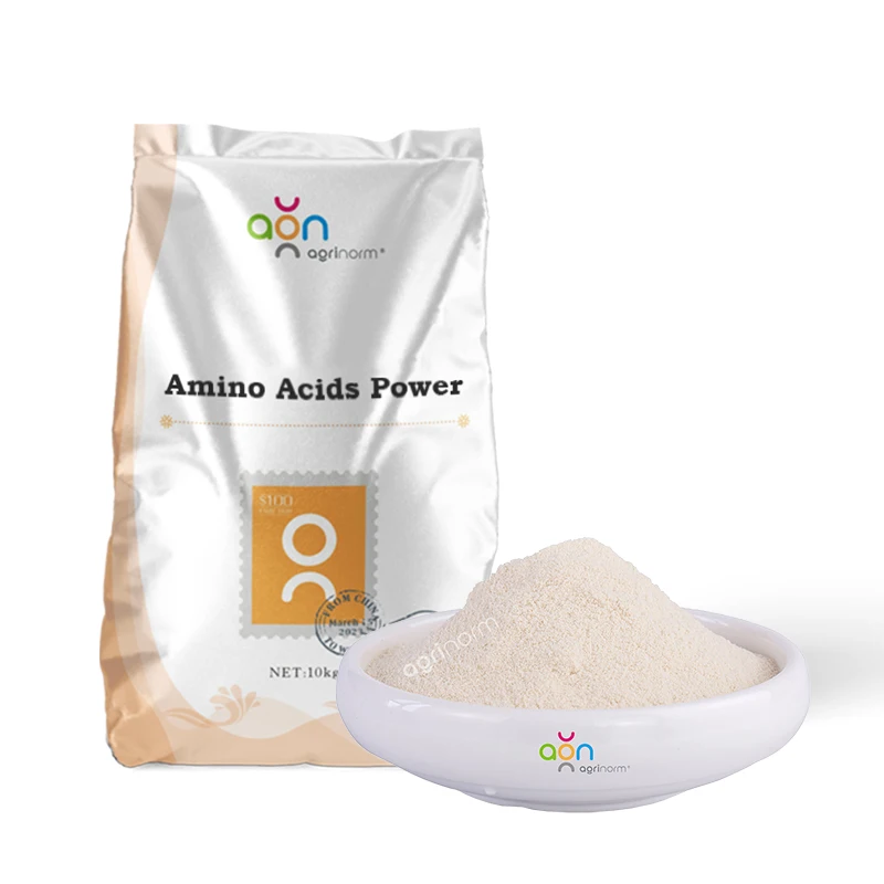 Pure 80% Amino acid powder bio organic fertilizer 100% water solubility amino acid from plants
