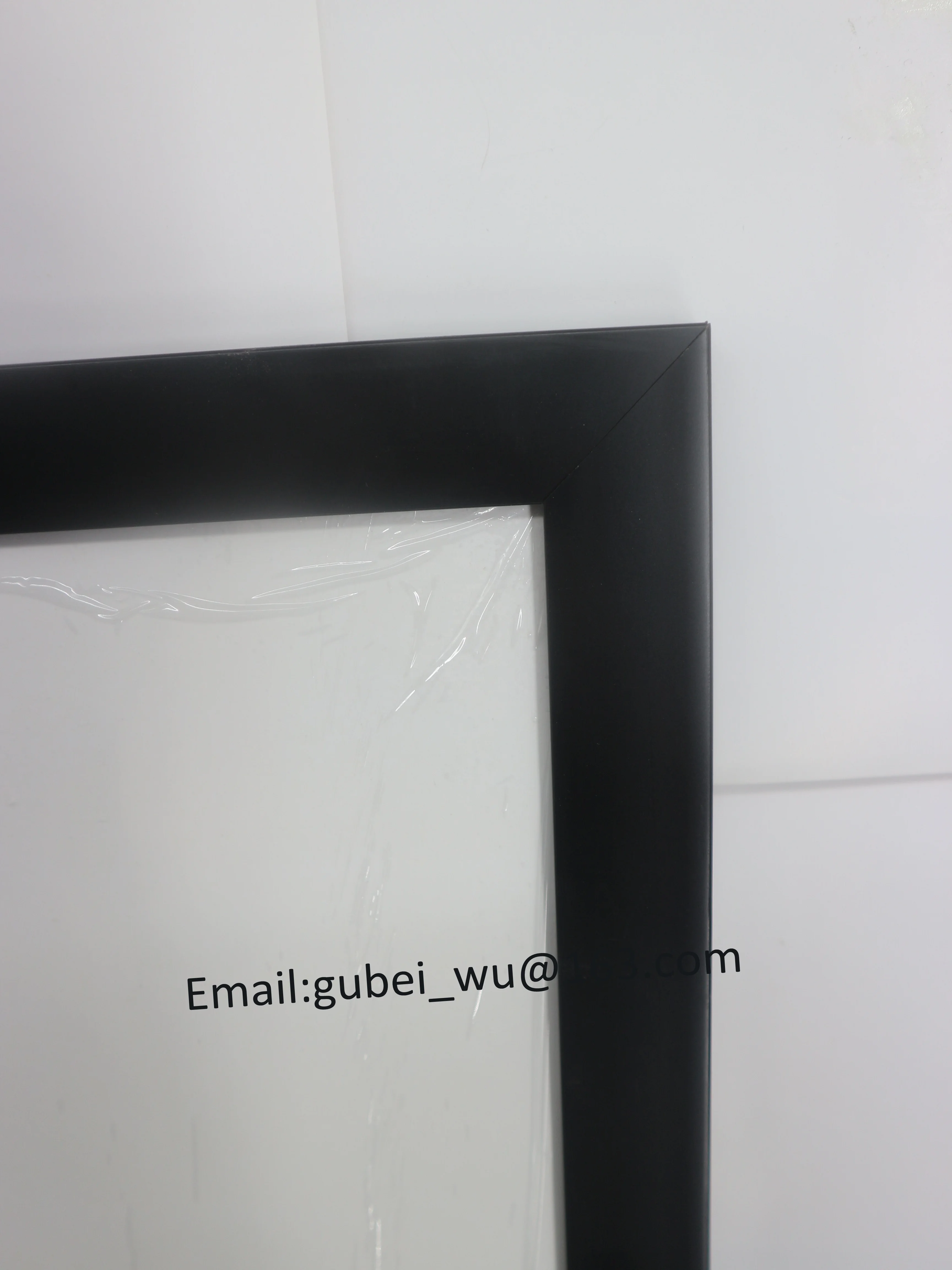 Cheap Custom Black Plate PS Clear Plastic Picture Photo Frame 20x30 25x35 30x40 30x40 Modern Plastic Black Shadow Box Foto Frame