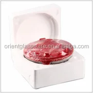 Promotion150ml-1000ml  lead free 5 pcs glass bowl set with plastic lid custom printing