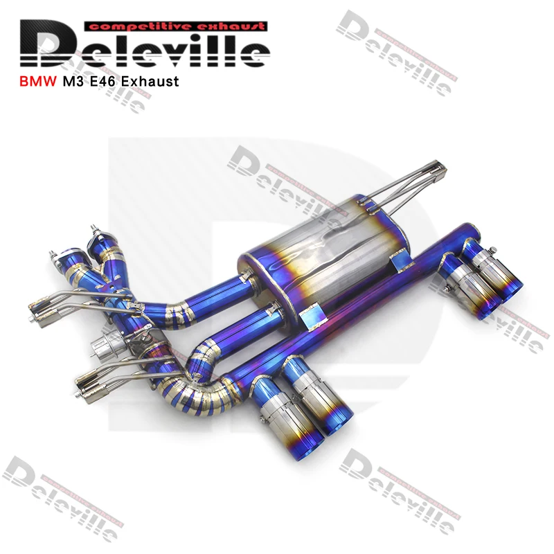 Performance Axle Back For BMW M3 E46 2004-2006 Engine Valved Muffler Catback Exhaust Sports Muffler Rear Axle Back