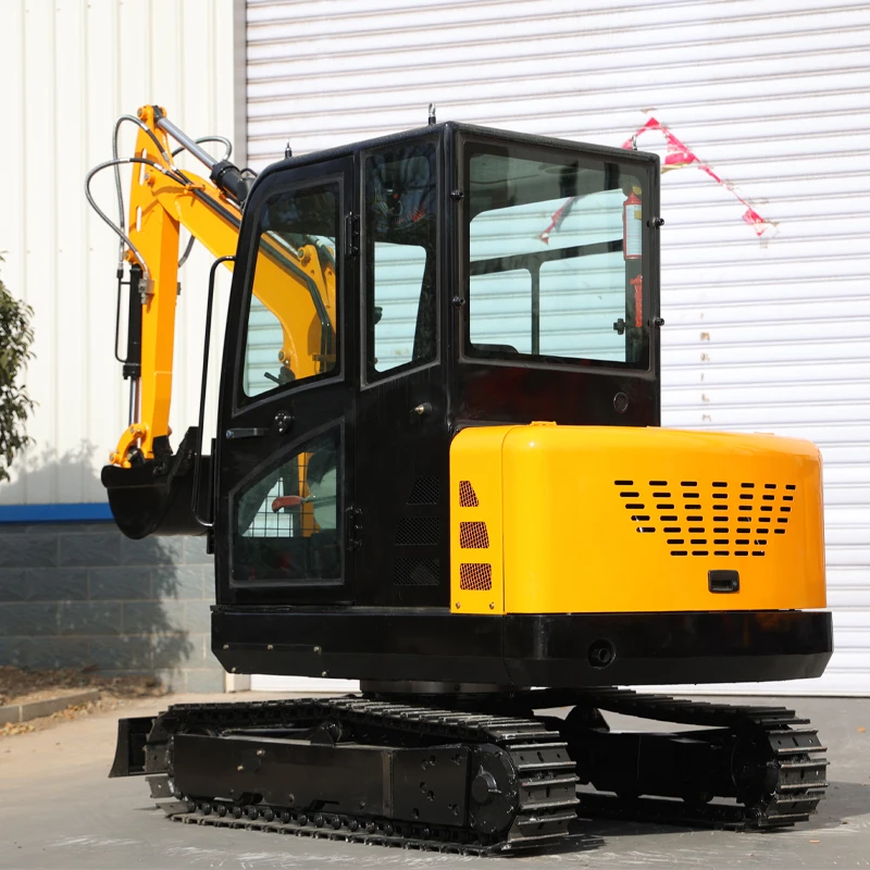 Free Shipping Chinese Hydraulic mini excavator 3 Ton CE/EPA Engine Digger With Cabin Bagger mini  Ton excavators