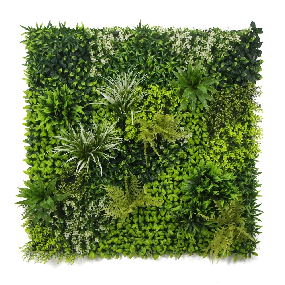 Anti-UV Plastic artificial vertical garden hedge boxwood panels
