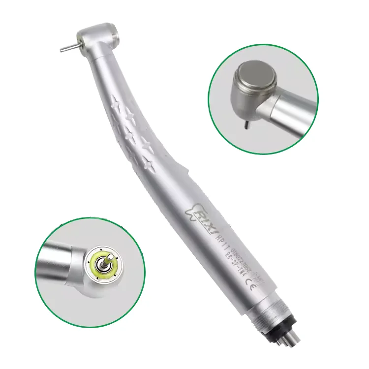High-speed Dental Handpiece Construction Electric Turbine Power Source with Shadowless Design Metal and Steel New Ce 5 Years 2/4
