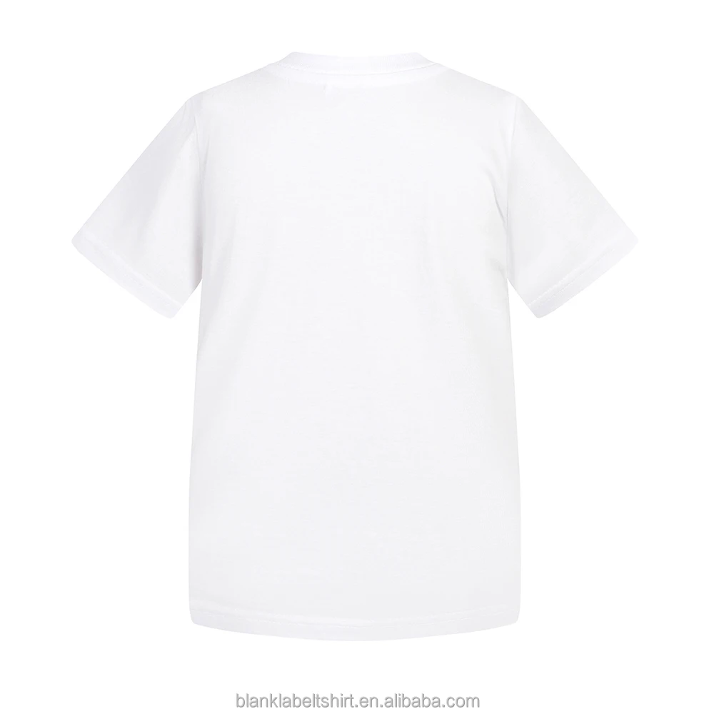 2024 Factory Customized 100% Cotton T-Shirt Cheap round Neck Casual Style Kids Boys Girls Breathable Knitted Fabric Wholesale