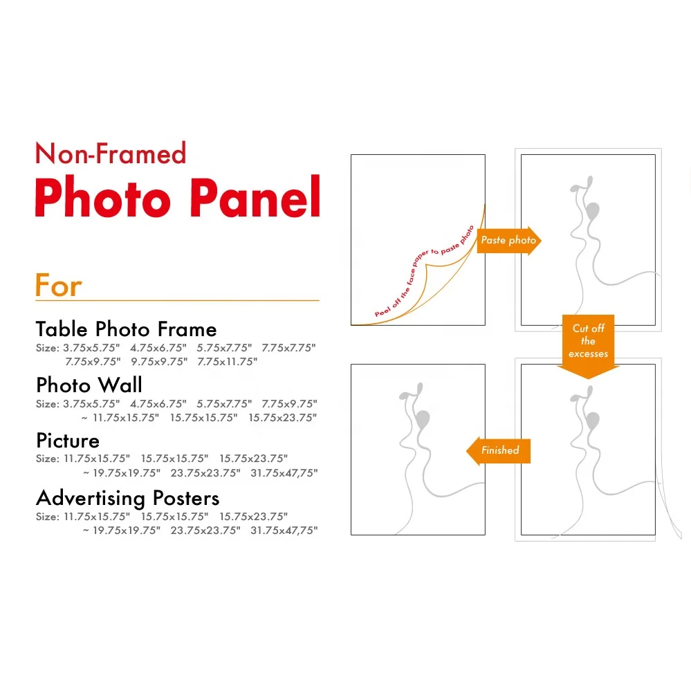 Лидер продаж фоторамка толщиной 0 75 дюйма/1 дюйм/1 5 дюйма настенная из МДФ фотоблок для