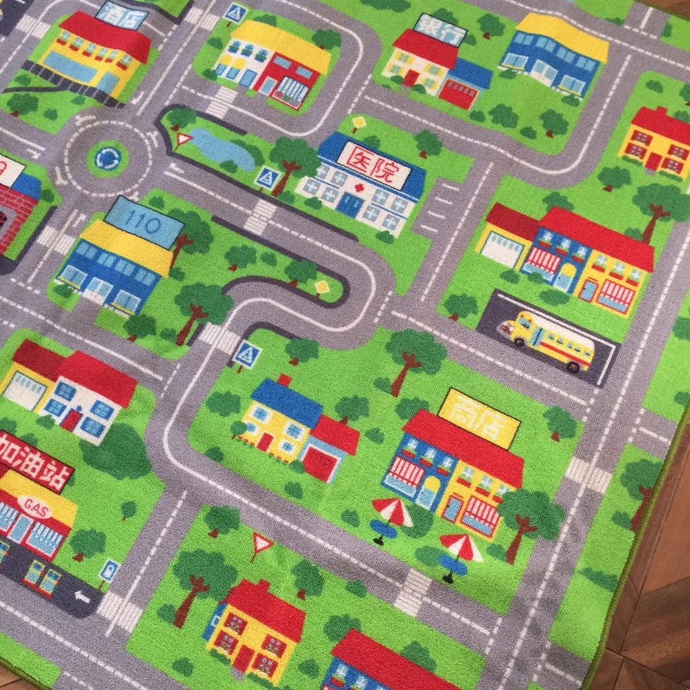 
Custom design printable children baby floor playing mat carpet kids rugs 