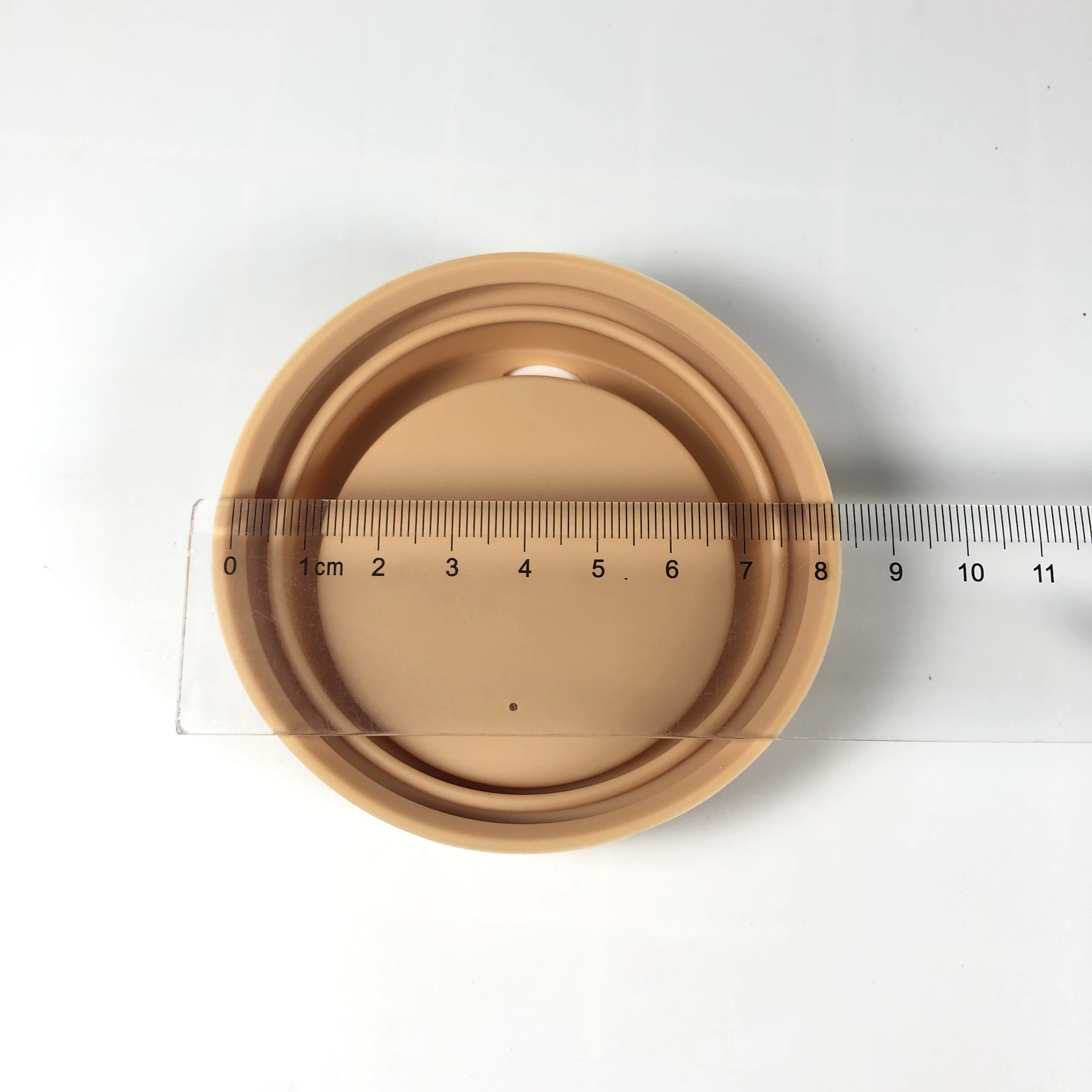 Ready to ship 8cm and 9cm moon shape silicon mug cup lid silicone coffee cup lid cup cover
