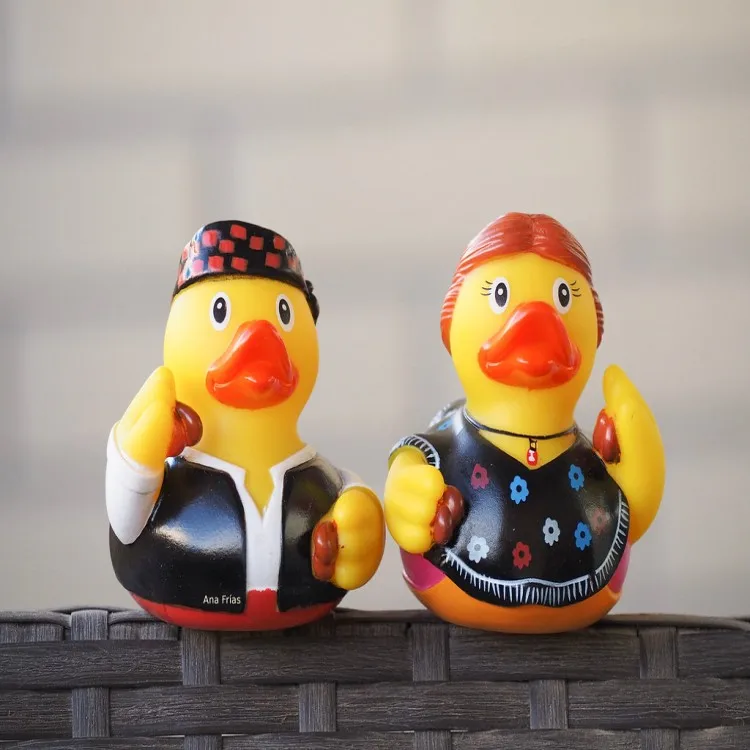 Custom Cute PVC Ethnic Floating Rubber Duck Plastic Mini Action Figure Vinyl Anime Figure Toy Craft Toy