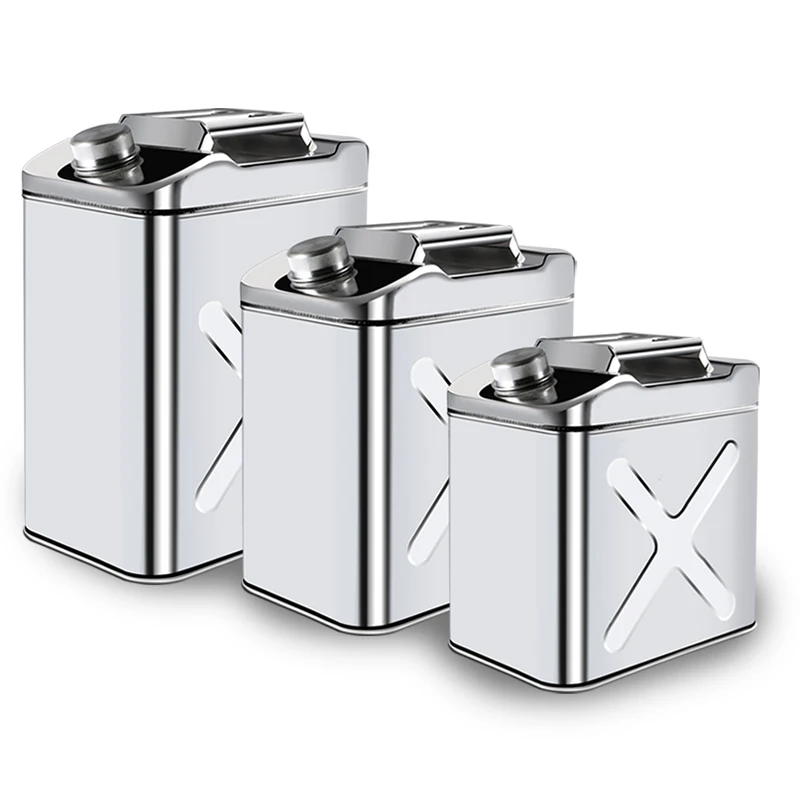 Military Style Jerry Can Fuel Gas Steel Tank 5/10/20L 10l stainless fuel can