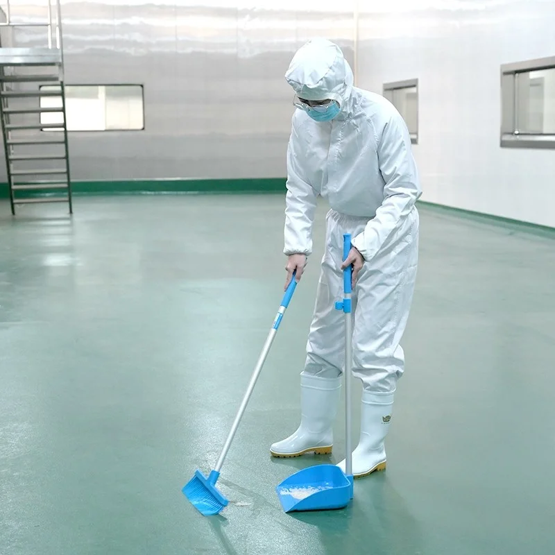 Shianku Food Grade industrial cleaning broom dustpan set for Home and Food Factory