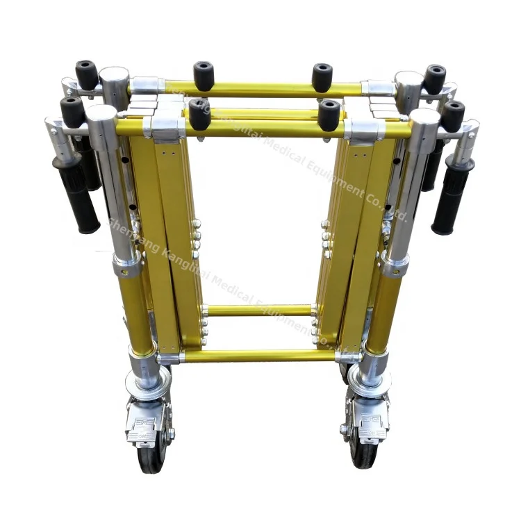 Church Trolley Funeral Supplies KLIT Mortuary Equipment Aluminum Coffin Transport trolley