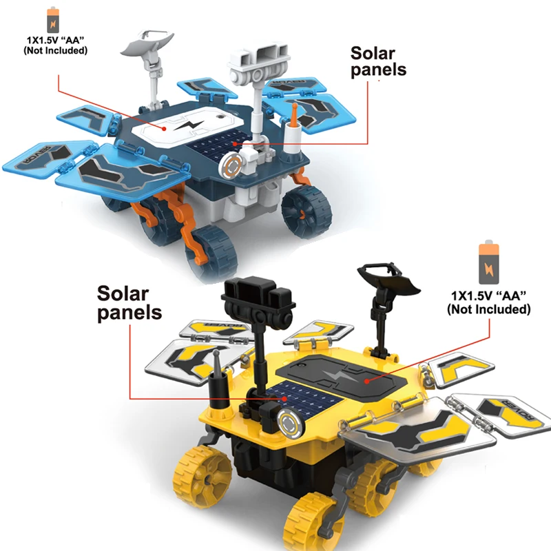 Assembly powered car science game thinking skills diy solar robot toy