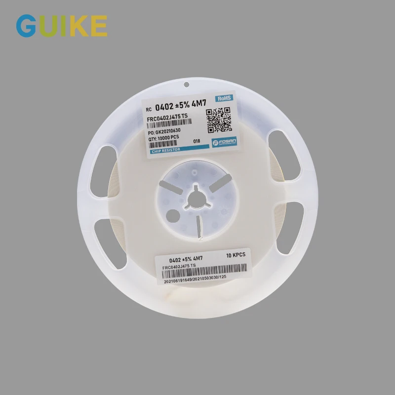 0402 +-5% 4M7 FOSAN Matrix Force Sensing All Size Resistance Smd Resistors Electronic Components 10 Ohm Resister Chip Resistor