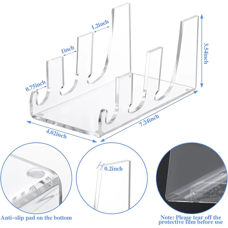 Оптовая продажа, прозрачный акриловый Настольный диспенсер из плексигласа для лабораторных дисков, держатель для тарелок Петри