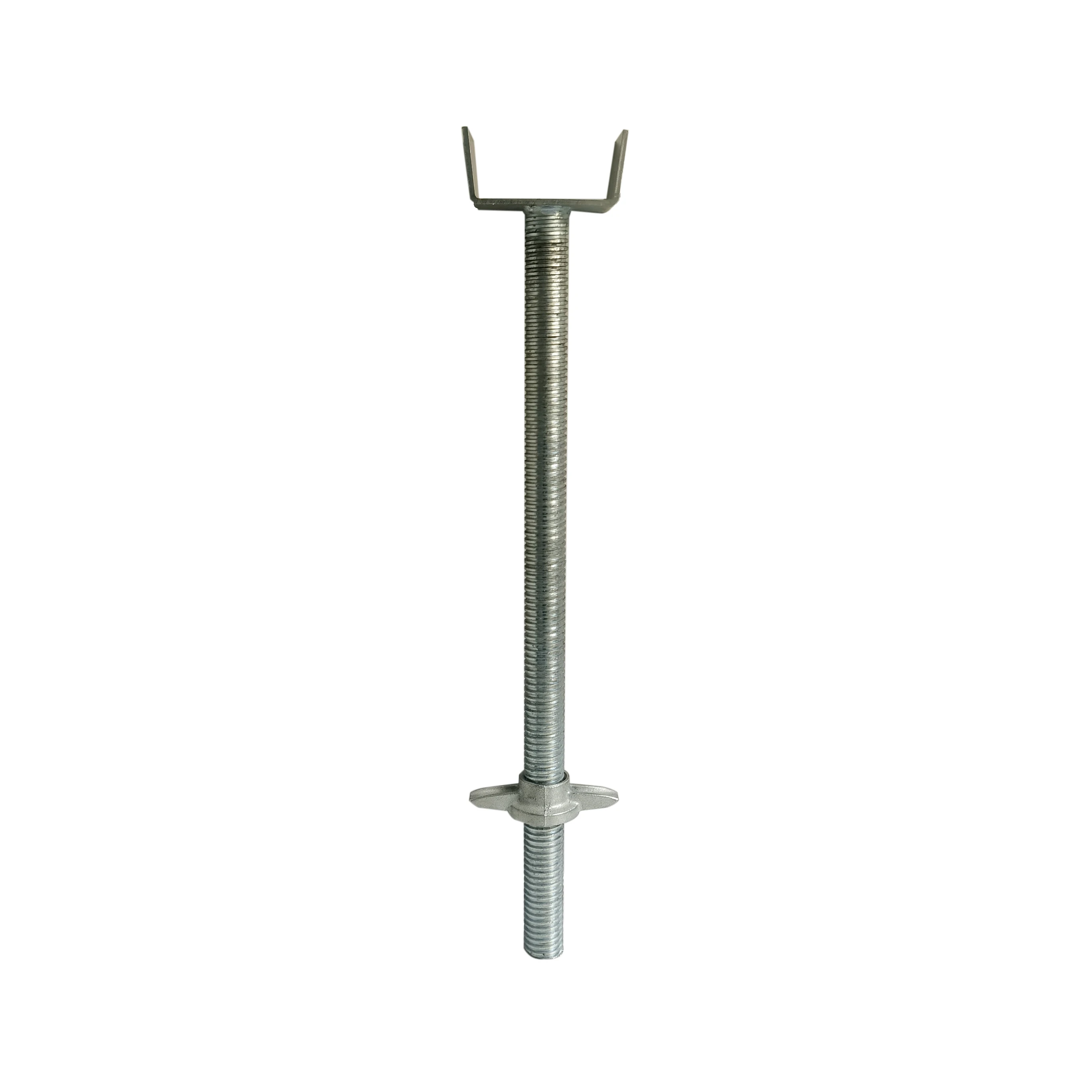 electro galvanized steel screw base jack shuttering jacks used for scaffolding
