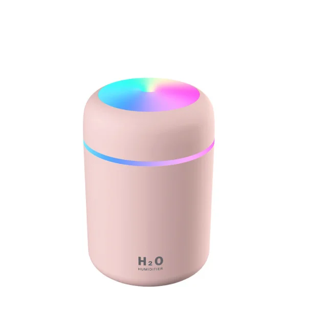 300ml Cup USB Air Humidifier Ultrasonic Mini Car Mist Maker Humidifier With 7 Colors LED Lights Mini Office Car Air Purifier