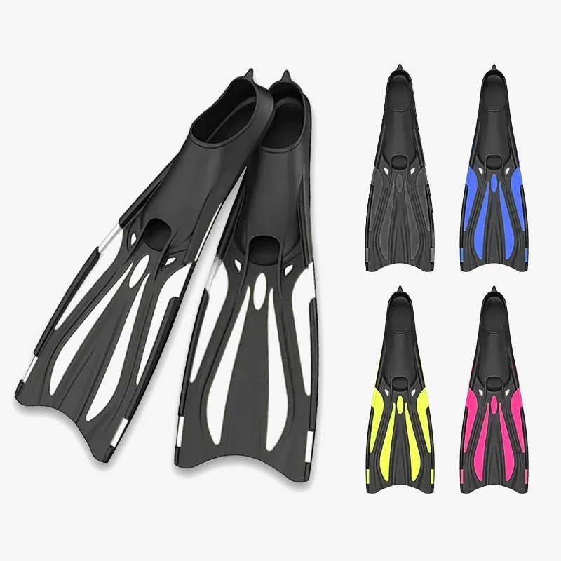2024 Custom hardness design swim flipper snorkeling Diving Fins long Blade free diving fins