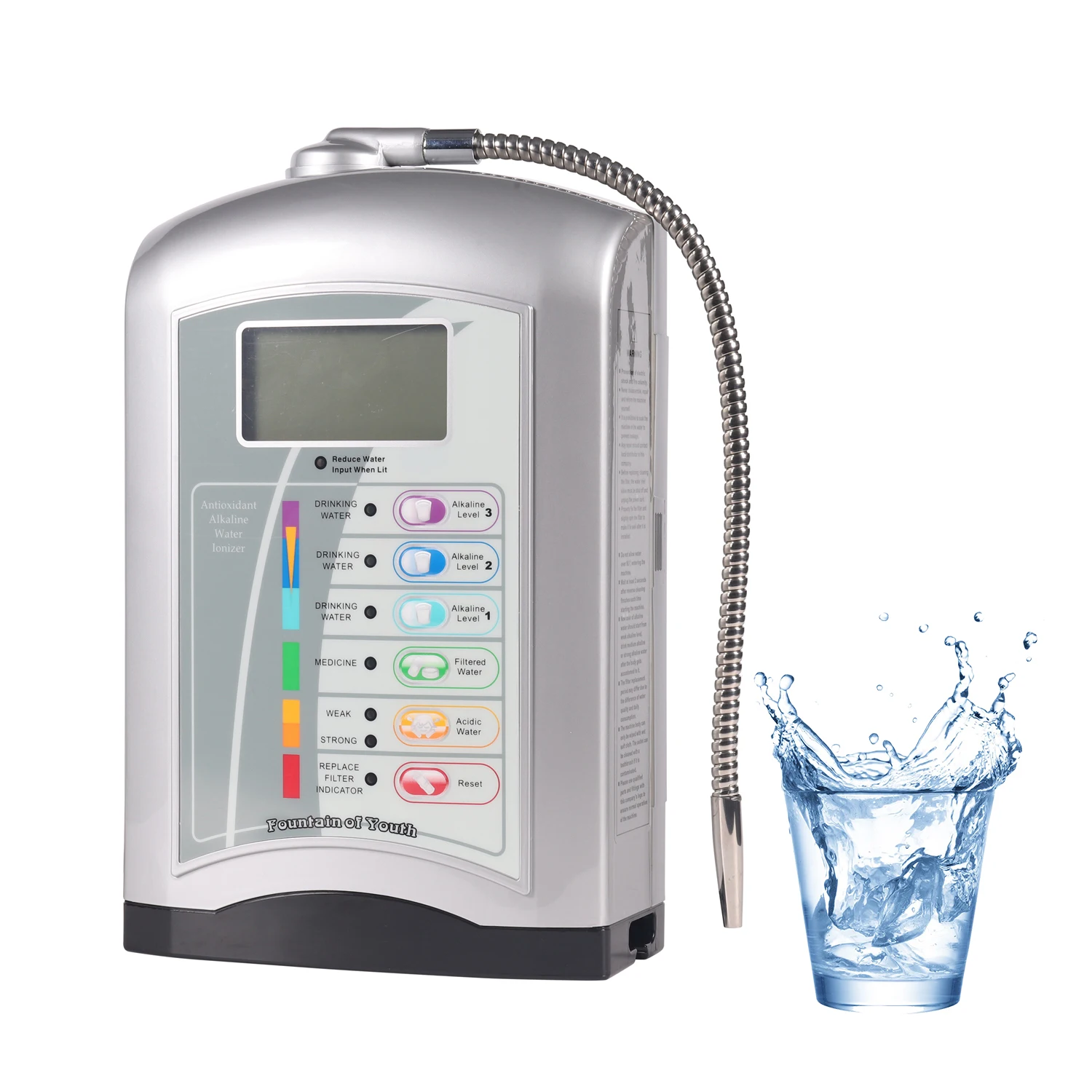 7 plates japan water ionizer household 3 levels alkaline water ionizer machine